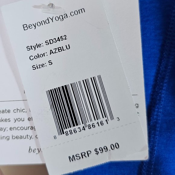 🏷️NWT Beyond Yoga Spacedye Out of Pocket High-Waist Midi Leggings In Azure Blue - Picture 13 of 15